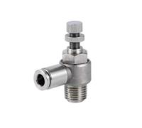 Hose Barb 6mm-M5 Male Air Speed Control Valve 304 Stainless Steel Air Pneumatic Fitting Quick Connector