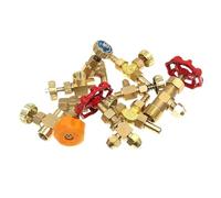 Hose Barb Brass Parallel Needle Micro Flow Control Regulating Valve Right Angle Female Thread 1/8 1/4 Oil Valve 8mm 10mm(1l8 (F) Right Angle)