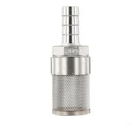 Hose Barb Filter Strainer Stainless Steel 304 Mesh Inline Pipe Fitting 1.5mm for Pump Fuel Gas Irrigation Aquarium Systems 8mm-16mm Silver(16mm)