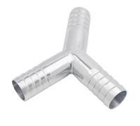 Hose Barbed 304 Stainless Steel Sanitary 90 Degree Elbow and Tee WayPipe Fitting(White,38mm)
