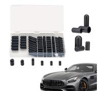 Hose Cap Intake - Rubber Vacuum Hose End Plug | Versatile Vacuum Caps Plug Kit | Vacuumm Hhose Tube End | Ideal for Engine Block Ports, Intake Manifolds, and Vacum Line Sealing