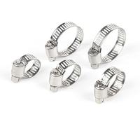 Hose clamp, 10pcs 304 Stainless Steel Adjustable 8-152mm Screw Worm Drive Pipe Clip Hoop Hose Fixed Tool(72 95 mm)