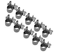 Hose Clamp, 10pcs 6mm-20mm Optional Size Stainless Steel Mini Fuel Line Pipe Hose Clamp Clip Worm Drive Pipes Hose Clamps Clips for Thin Wall Hose in Small Sizes(6-8Mm)