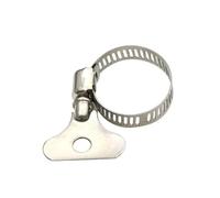 Hose clamp, 2pcs Worm Gear 6-95mm Adjustable Key Clamp Hose Clip Stainless Steel for Water Pipe Automotive Mechanical(27 51 mm)