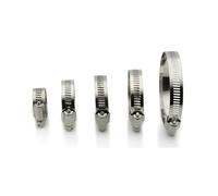 Hose Clamp Kit, 2pcs Drive Hose Clamp Adjustable Tube Fasterner Spring Clip 304 Stainless Steel(52-76mm)