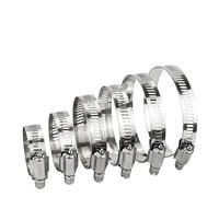 Hose Clamp Kit, 304 Stainless Steel Adjustable Drive Hose Clamp Hoop Pipe Tube Clip(52-76mm(2Pcs))
