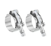 Hose Clamp Kit, T-Bolt Hose Clamp 2Pcs Working Range 35-40mm 201 Stainless Steel Bolt Intake Intercooler Clamps fo Tube(35 40mm)