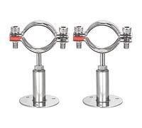 Hose Clamp Kit, Wall Mount Ceiling Pipe Support, 304 Stainless Steel Adjustable Bracket Clamp for 15-19mm 2pcs(42 45mm)