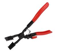 Hose Clamp Plier, Auto Hose Repair Plier with Metal Textured Jaws and Short Handle, Extended Elbow Angled Car Repair Hand Tool for Tight Spaces