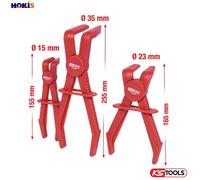 KS Tools Hose Clamp Pliers Set 90°, 3-Piece