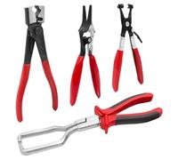 Hose Clamp Pliers - 4-Piece, Quick Plug Removal Hose Clamp Tool | Auto Repair Tool for Technicians Performing Maintenance at Water Pumps or Irrigation Systems