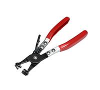 Hose Clamp Pliers Swivel Flat Band Ring-Type Tool for Car Water Pipe Removal Installation Mechanics Engineer High Carbon Steel Rubber Grip Handles Ergonomic Design Confined Areas A