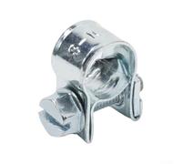 Hose Clamp Steel Gloss Galvanised with Hexagonal Slot for Diesel Line Cooling Hose Heating Pipe 12-20 mm (11 mm - 13 mm)