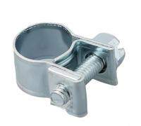 Hose Clamp Steel Gloss Galvanised with Hexagonal Slot for Diesel Line Cooling Hose Heating Pipe 12-20 mm (9 mm - 11 mm)