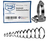 Hose Clamps 30-45 mm Worm Drive Stainless Steel 304 Jubilee Clip Hose Clip Pipe Clamp 9 mm Band Rustproof A2 DIN 3017 25 Pack