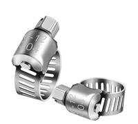 Hose Clamps, 8 mm ~ 120 Stainless Steel Drive s Adjustable Tri Gear Worm Fuel(52 76 mm)