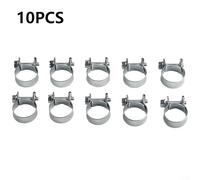 Hose Clip Set Reliable Mini Clamps Made from Carbon Steel to Secure Your Diesel or Petrol Lines (18mm-20mm)