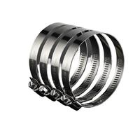 Hose Clips 1pcs 8mm-700mm Stainless Steel Adjustable Drive Hose Clamp Fuel Line Worm Size Clip Clamps for Home Water Line(500-600mm)