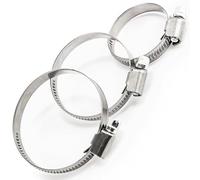 Hose Clips Pipe Clamps 40-60mm (Pack of: 10) Pack of: 10 Worm Drive Premium Adjustable for Ducting and Piping DIYUK