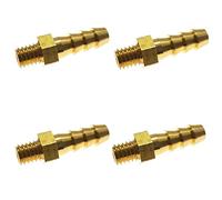Hose Connector, Coupling connectors,4pcs Pagoda Pipe Fittings Male Metric Thread M5 M6 M8 Brass Barb Hose Leather Tube Trachea Connector(3mm to M5x0.8)