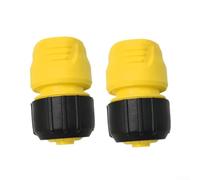 Hose Connector For Kärcher (2.645-191.0), 1/2-Pack Black High-Grade Plastic Quick-Connect Coupling, 3-Point Secure Lock System, Fit For 3-Standard Hose Diameters, Ergonomic Wet-Grip Design(2 PACK)
