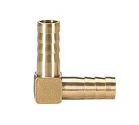 Hose Connector,Steel Tee Pipe Fittings Brass Pagoda，2 3 4 Way Straight/L/Tee/Y/Cross 4/5/6/8/10/12/16/19mm for Gas/Water Tube(L 2 Way,12mm)