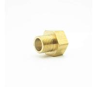 Hose connectors, 1pc M10 M14 M16 M20 Metric Female to Male Thread Connection Brass Pipe Fitting Adapter Coupler Connector for Fuel Gas Water(No4)