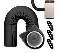 Hose Cover Wrap - Three Layer Insulation Fabric Material, Heat Retention Shield, Energy Saving Vent Sleeve, Flexible Exhaust Tube Thermal Barrier | Climate Control Enhancement for Apartment Bedroom