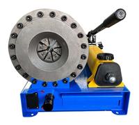 Hose Crimper with 7 Drill Sets,High Pressure Hydraulic Hose Crimping, Crimps Single and Double-Layer Braided Hoses(0.39"-1.2" Diameter),for Excavator, Auto