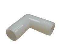 Hose Elbow Right-Angle Fitting Connector Joiner, Plastic Boat Hose 90-Degree Connector (1, 1.5")