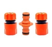 Hose Fitting Double Male Hose Connectors & 2PCS End Quick Connectors Hose Connetor Garden Hose Pipe Fittings Kit for Hose Pipe Fitting 1/2"" Plastic Tap Connector Gardening Watering Car Washing Hose