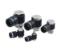 Hose Fittings 1/8 1/4 3/8 1/2 4mm/6mm/8mm/10mm PC PCF PL(8-04 (8mm-1l2),PC)