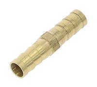 Hose Fittings, Coupling connectors,1PC Brass Straight Hose Pipe Fitting, Equal Barb Gas Copper Barbed Coupler Connector Adapter(8mm)