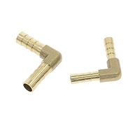 Hose Fittings, Coupling connectors,2pcs Brass Hose Pipe Fitting Elbow Equal Reducing Barb 4mm-16mm ID Copper Barbed Coupler Connector Adapter(OD 5mm)