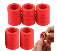 Hose Gasket Washers - Leak Proof Seals Garden Plumbing Kit | Flexible Silicone Rubber Stronger Quality, Outdoor Repair Tools With Tight Grip Design For Faucet Sprinkler Sink Shower Pressure Appliance