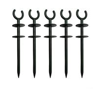Hose Guide Stake for Irrigation Applications That Elevates Flexible Garden Hoses Above Soil to Prevent Root Compaction and Stem Injury (5pcs)