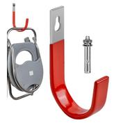 Hose Hanger Wall Mount | Wall Mount Garden Hose Hook | Rust Resistant Heavy Duty Holder for Outside Yard, Hydraulic, Air