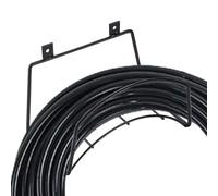 Hose Holder - 12 Inch Wall Mount, Robust Metal Frame, Rust Resistant, Robust Design with Easy Installation, Outdoor Garden Organiser for Yard, Patio, Lawn