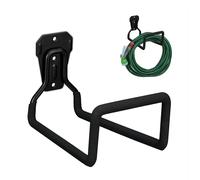 Hose Holder Hosepipe Hanger Bracket Wall Mount Garden Patio Rack Steel Black
