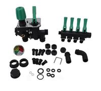 Hose Manifolds 4 Way Spigot Splitter Multifunction Easy Installation Anti for Garden with Pressure