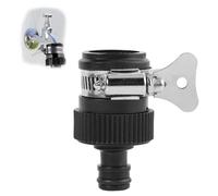 Hose Pipe ConnectorS,Indoor Tap Connector 14-22mm Mixer Tap Connector Round,for Hose Pipe Threadless Faucet Adaptor Threadless Kitchen Water-taps Adjustable Stainless Steel Collar Easy Tight Connectio