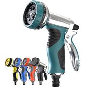 Hose Pipe Spray Gun, Garden Hose Nozzles & Spray Guns, 9 Adjustable Patterns Hose Gun, Heavy Duty Metal High Pressure Hose Nozzle/Water Spray Gun