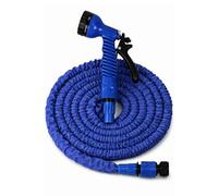 Hose Pipes,Expandable Garden Hose Pipe,Flexible Hosepipes for Garden,Magic Expanding Hoses with 3/4", 1/2" Fittings,Watering Hoses with 7 Function Spray Nozzle, Telescopic Length: 2.8-7.5M (Blue)