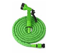 Hose Pipes,Expandable Garden Hose Pipe,Flexible Hosepipes for Garden,Magic Expanding Hoses with 3/4", 1/2" Fittings,Watering Hoses with 7 Function Spray Nozzle, Telescopic Length: 2.8-7.5M (Green)