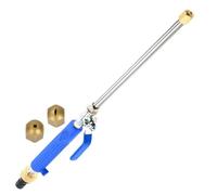 Hose Pressure Nozzle - Twist Lock Flow Regulator, Effect Resistant Outer Hull, Thumb Controlled Water Pause Change | for Car Washing Tyre Mud Removal Patio Tile Scrubbing Gutter Flush Gardening Water