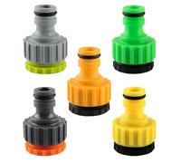 Hose Quick Connector 16mm Nipple Female Threaded Hose Faucet Adapter Garden Watering Irrigation Fittings Universal 1/2 3/4 Inch(1I2 3I4 Green)