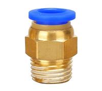 Hose Quick Connector,1PC Brass Elbow Tee Fitting for 4-16mm Pneumatic Tubes, 1/8" 1/4" 3/8" 1/2" BSPT Male Female, Air/Vacuum(4M5 Pc)
