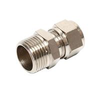 Hose Quick Connector,1pc Brass Pneumatic Fittings Hydraulic - Compression Fitting for 4-16mm Tubes(8mmx1/2inch)