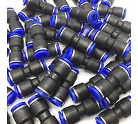 Hose Quick Connector,PU Pneumatic Straight Fitting 2-Way - 10pcs Pack for 4/6/8/10/12mm Tubes, Durable I Type Fittings(6mm)