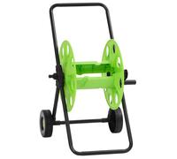 Hose Reel Cart Green Galvanised Steel & Plastic 46 x 50 x 66 cm, 60m Drum30cm45m